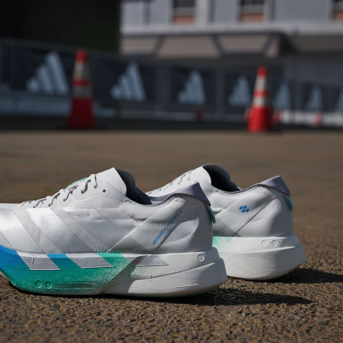 JR6354 adidas Adizero Adios Pro 4 Crystal White Matte Silver Glory (Women's)
