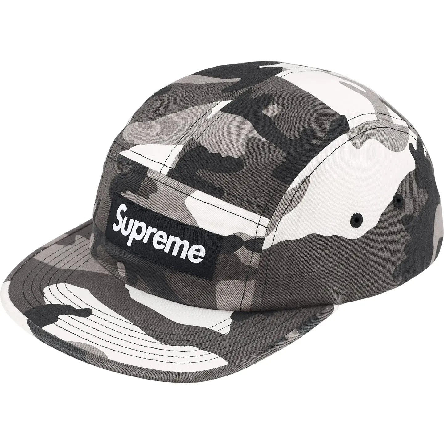 Supreme Washed Chino Twill Camp Cap (26SS) Snow Camo