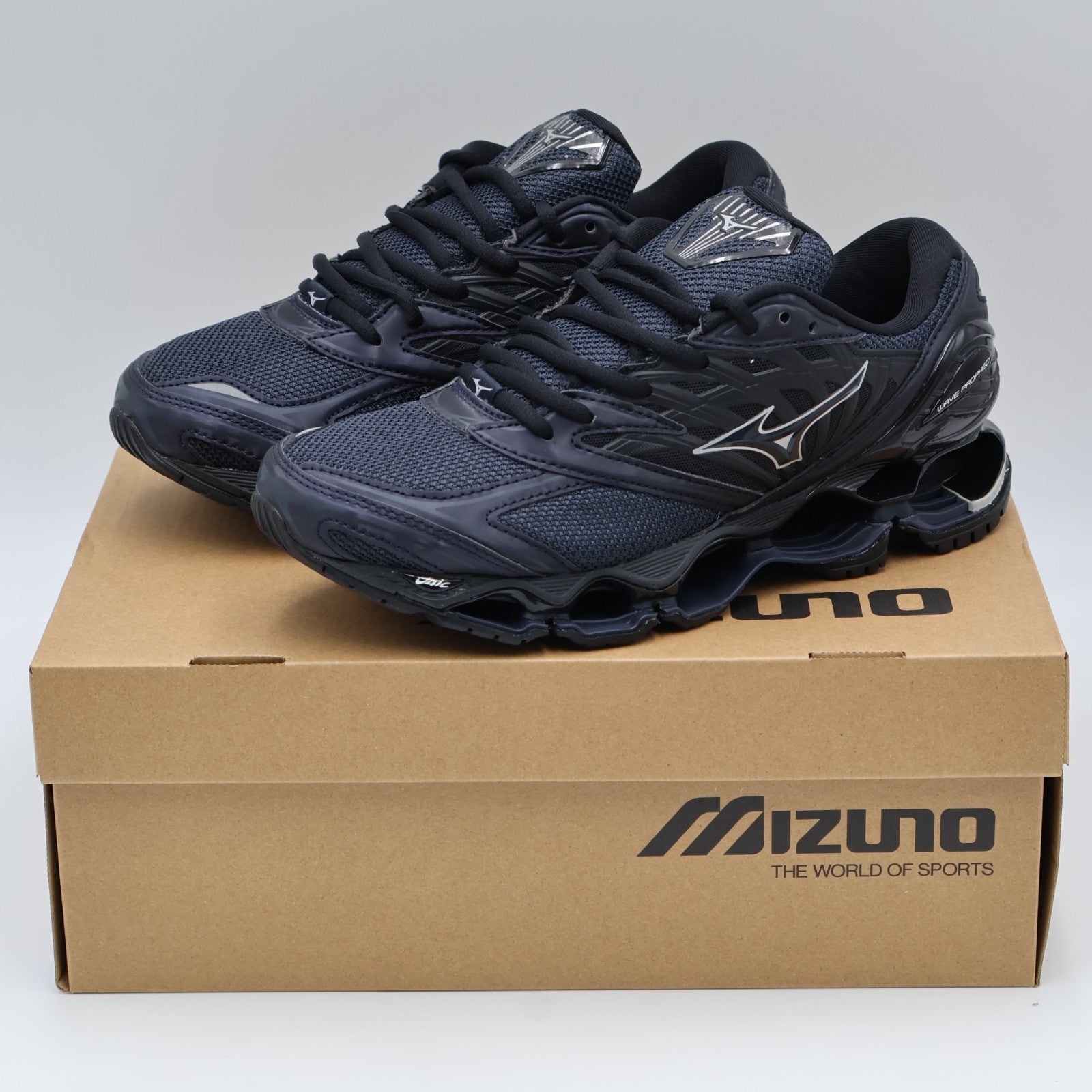 D1GA333707 Mizuno Wave Prophecy LS Navy Silver Dark Blue (Men's)