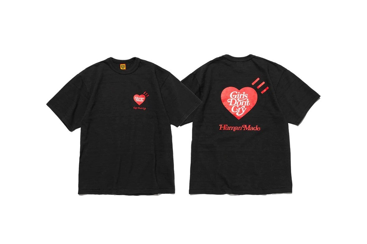 HUMAN MADE GDC Valentine's Day T-Shirt Black VERDY