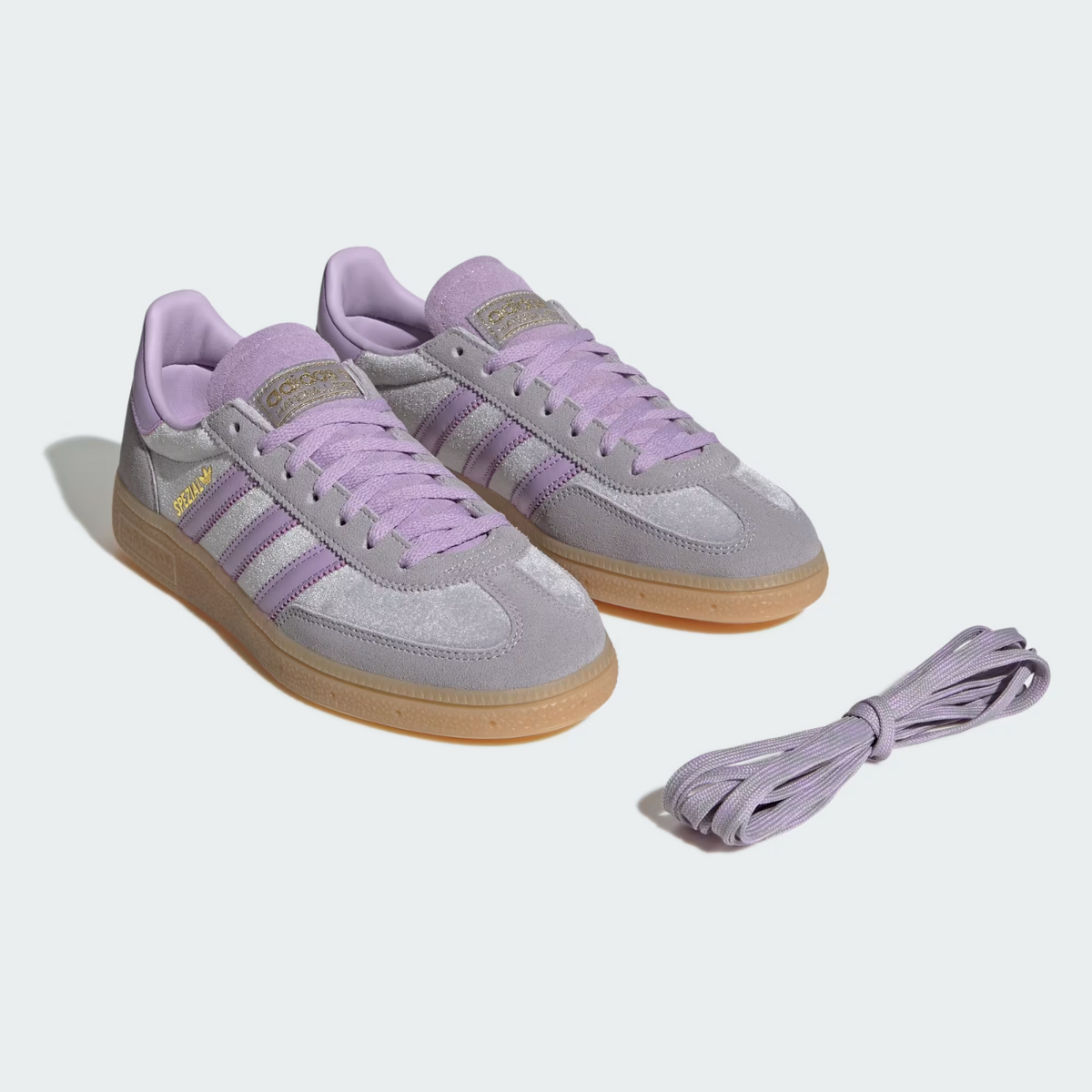 JR3646 adidas Originals Handball Spezial Glory Grey Powder Plum Gum (Men's)