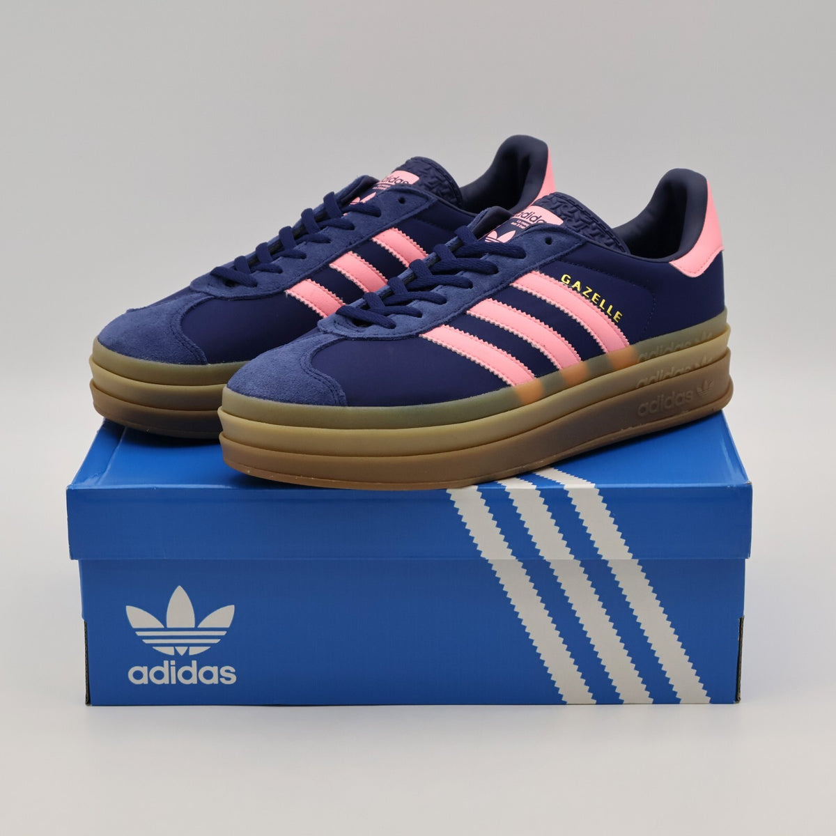IG4390 adidas Originals Gazelle Bold Dark Blue Pink Spark (Women's)