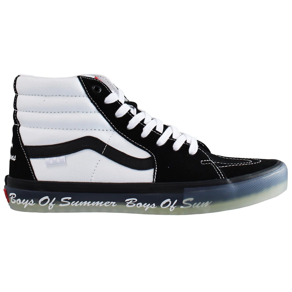 VN0A4BWYBD0 Boys of Summer à Vans Skate SK8-Hi Black/White (Men's)