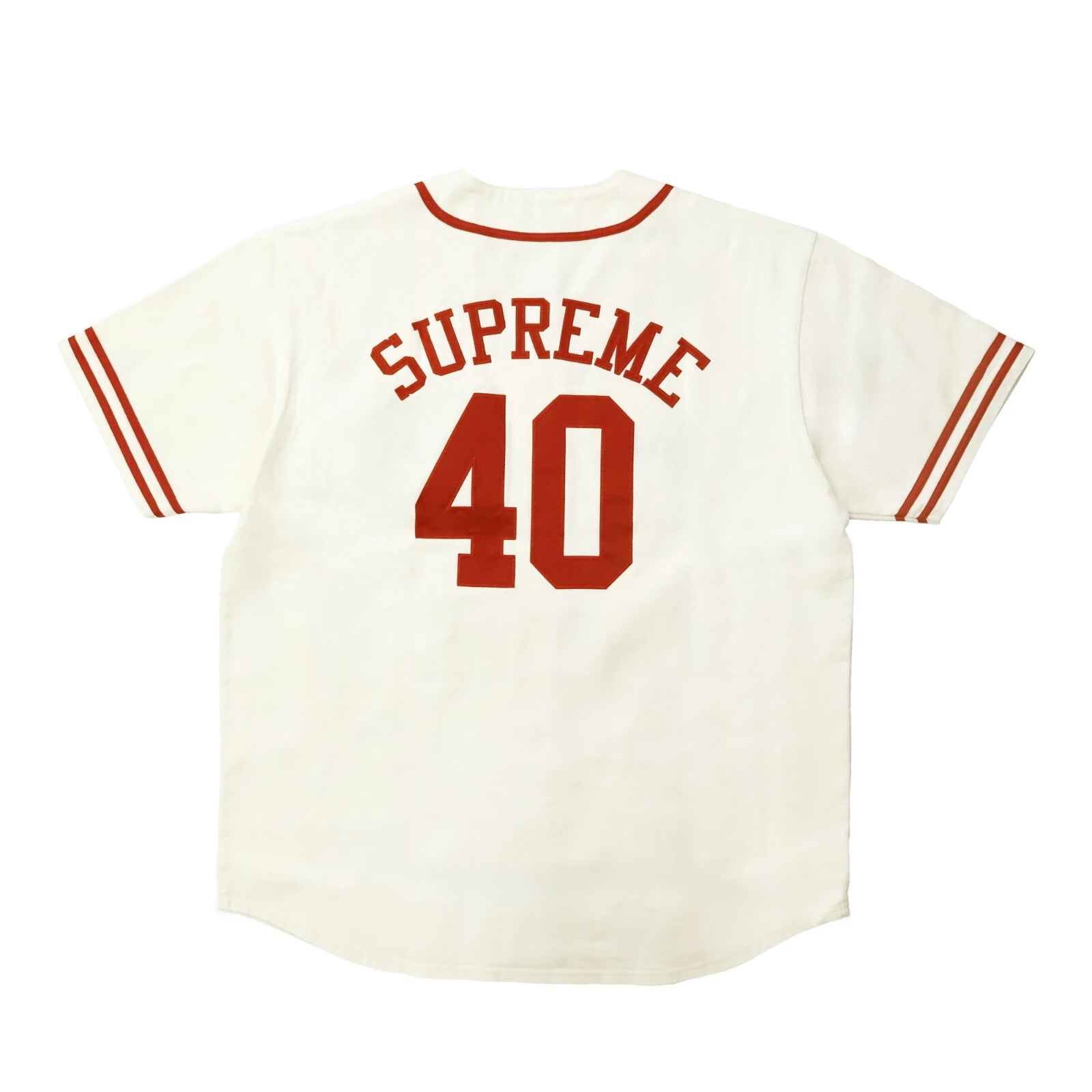 Supreme 40 Acres Twill Baseball Jersey Natural