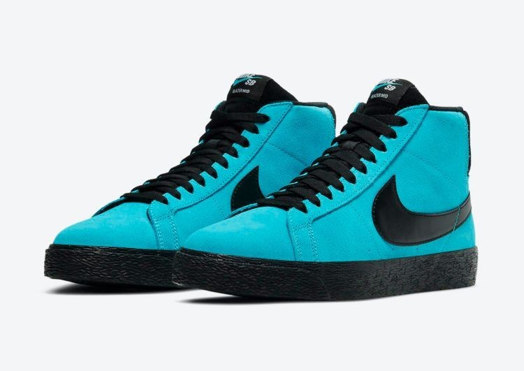 864349-400 Nike SB Zoom Blazer Mid "Baltic Blue" (Men's)