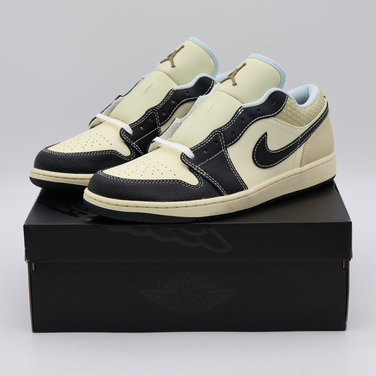 HQ3437-101 Nike Air Jordan 1 Retro Low SE Coconut Milk Glacier Blue (Men's)