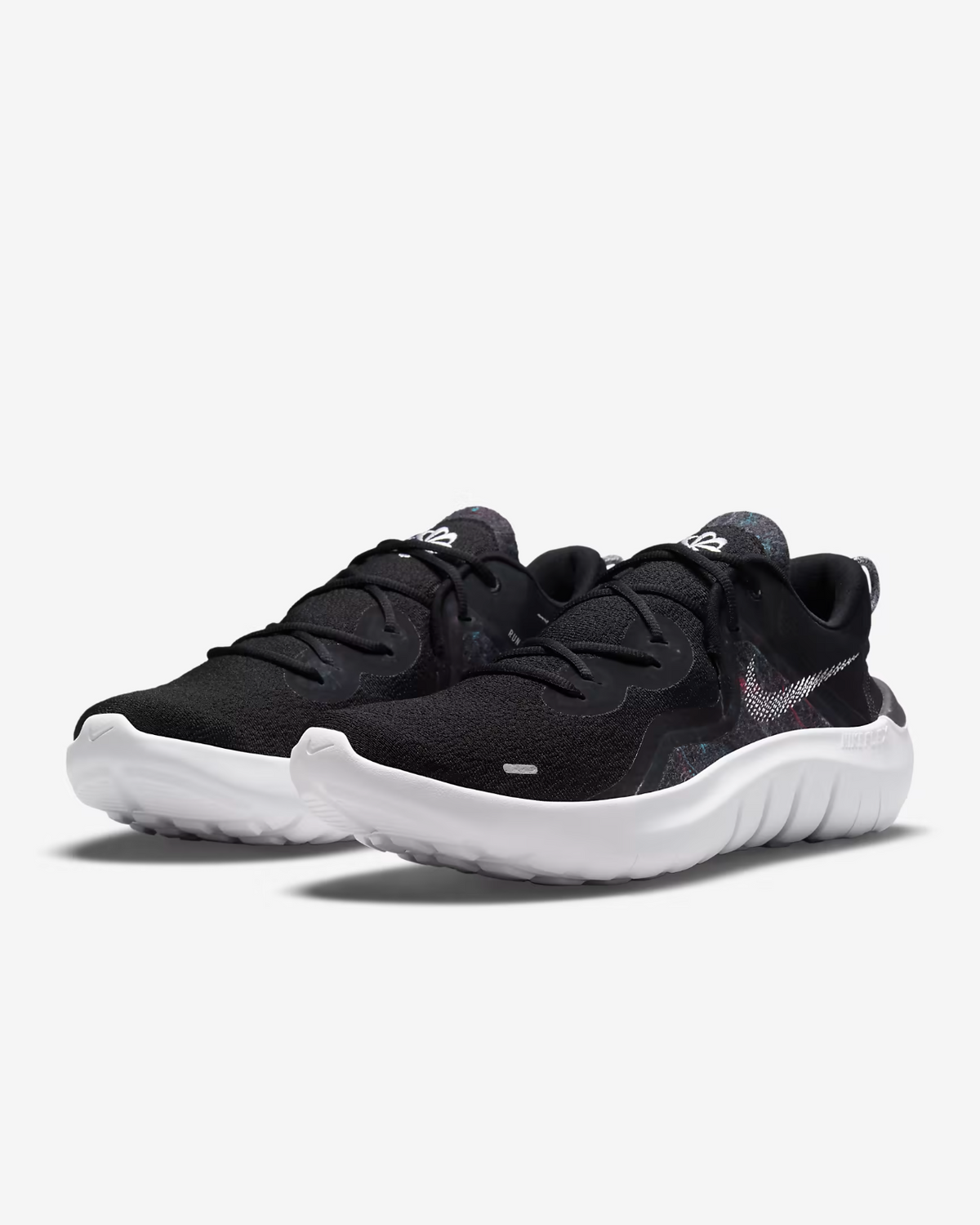 CW3408-002 Nike Flex Run 2021 Road Running Shoes Black Dark Smoke Grey (Men's)