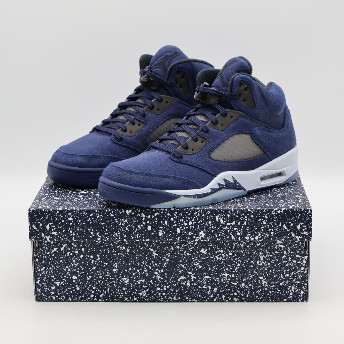 FD6812-400 Nike Air Jordan 5 Retro SE Midnight Navy Blue Georgetown Grey (Men's)