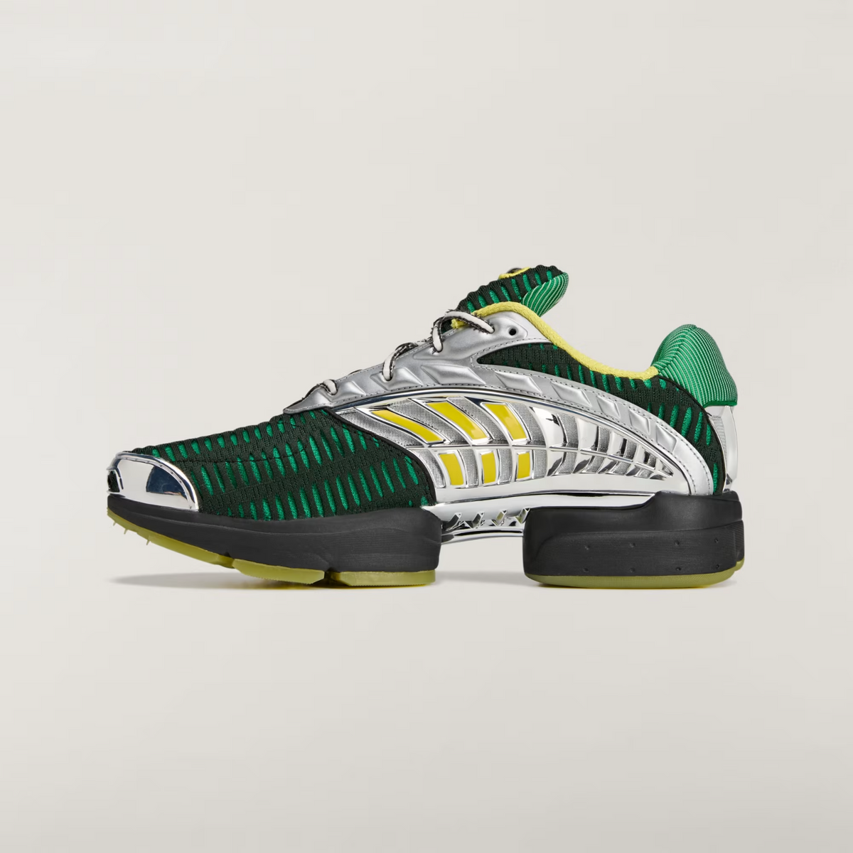 JQ6793 Brain Dead à adidas Climacool 2 Core Black Impact Yellow Silver (Men's)