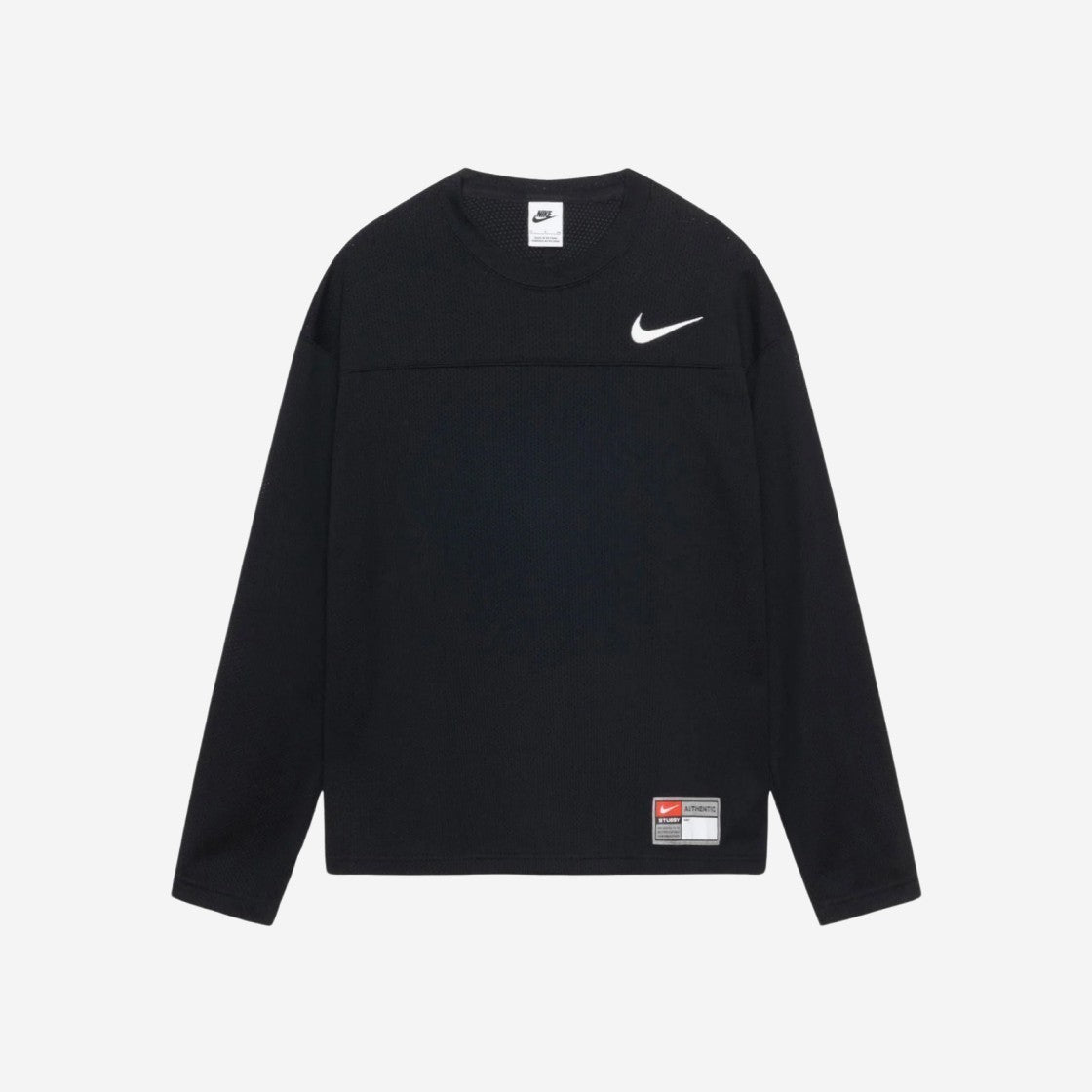 Nike Stussy Long Sleeve Top Black