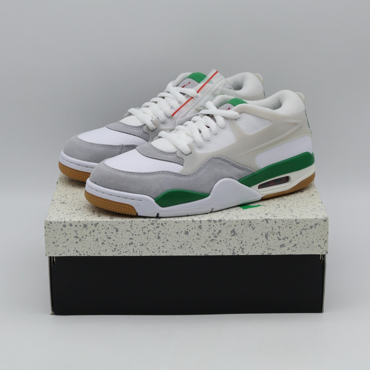 FQ7939-103 Nike Air Jordan 4 RM White Neutral Grey Wolf Grey Pine Green (Men's)