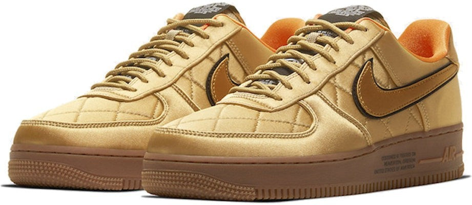 CU6724-777 Nike Air Force 1 Low "Quilted Satin Pack Wheat" (Men's)