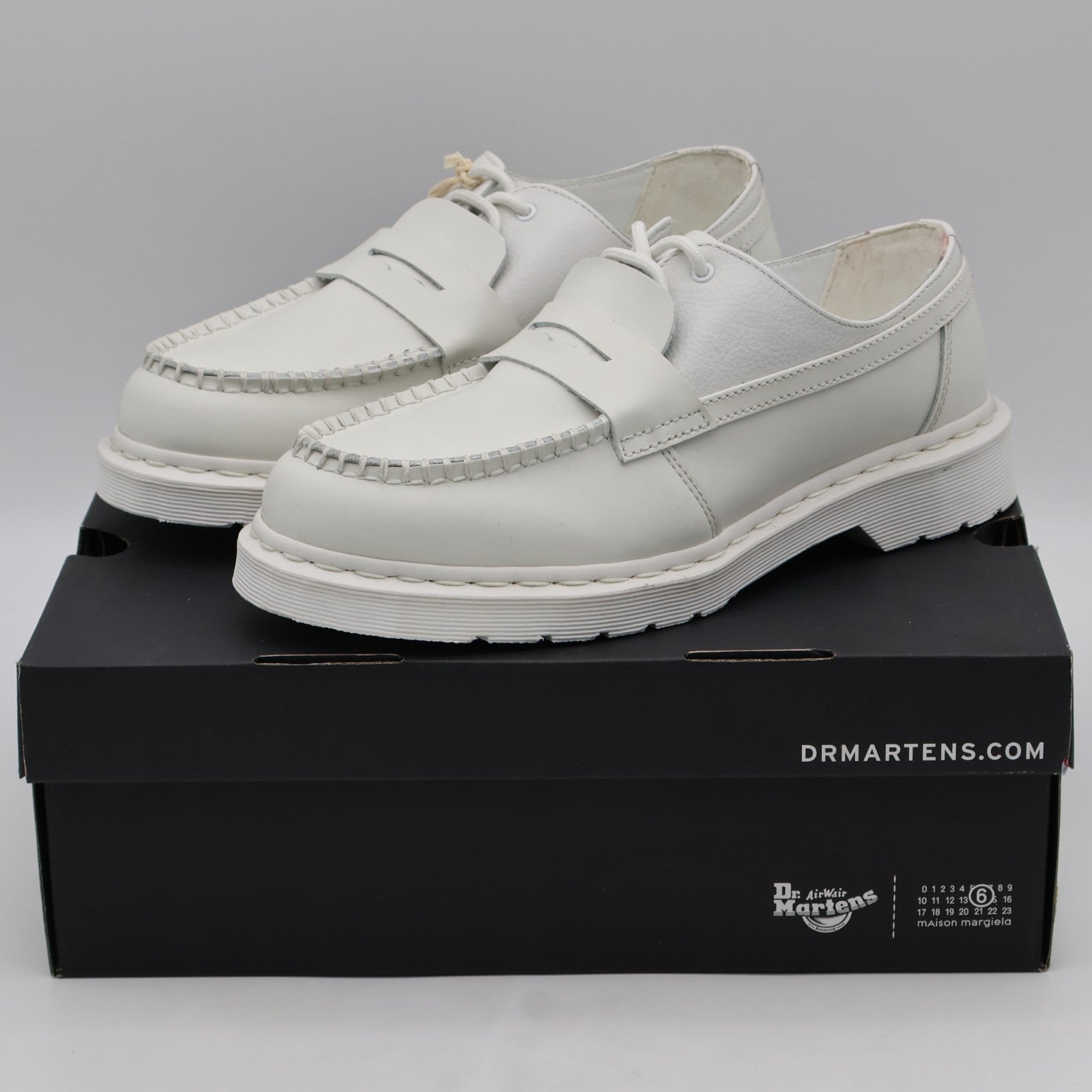 42218100 MM6 Maison Margiela Dr.Martens Penton 1461 Loafers White (Men's)