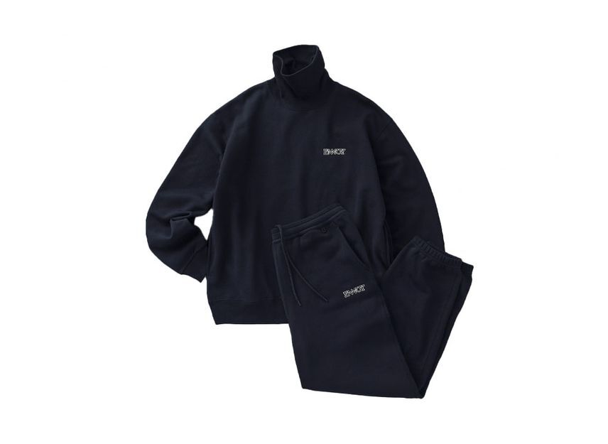 ENNOY Electric Logo Turtleneck Sweat Set Up Navy