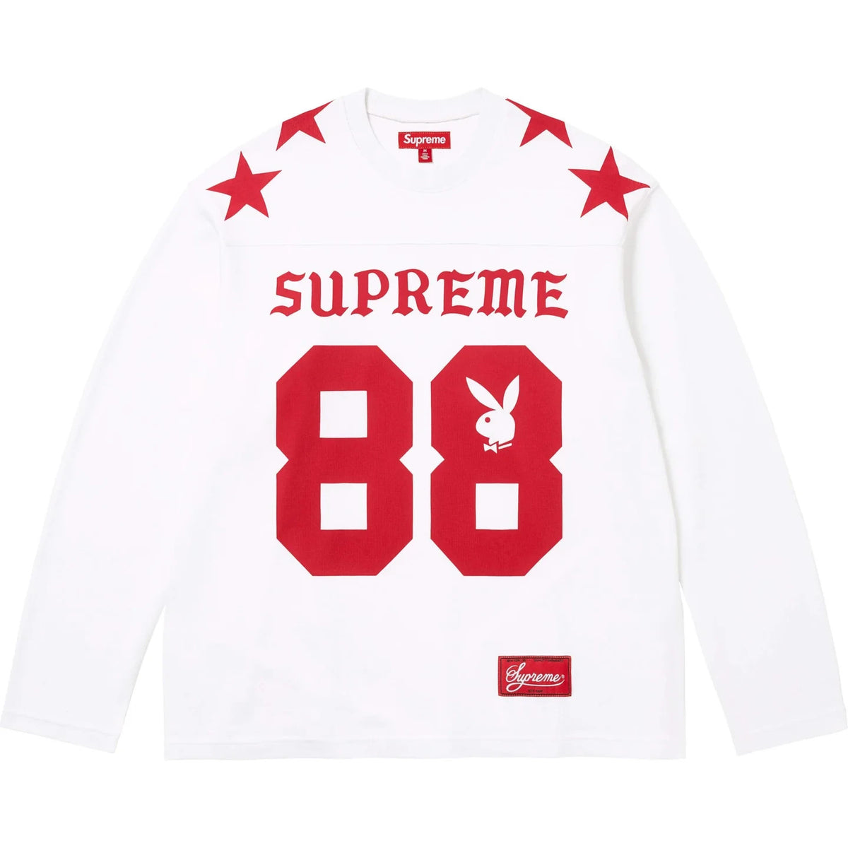 Supreme x Playboy L/S Football Top White