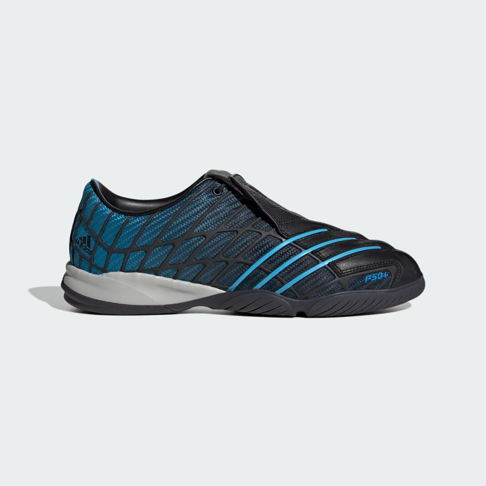 HQ9243 adidas F50 Sala Core Black Sky Rush (KITH Exclusive) (Men's)