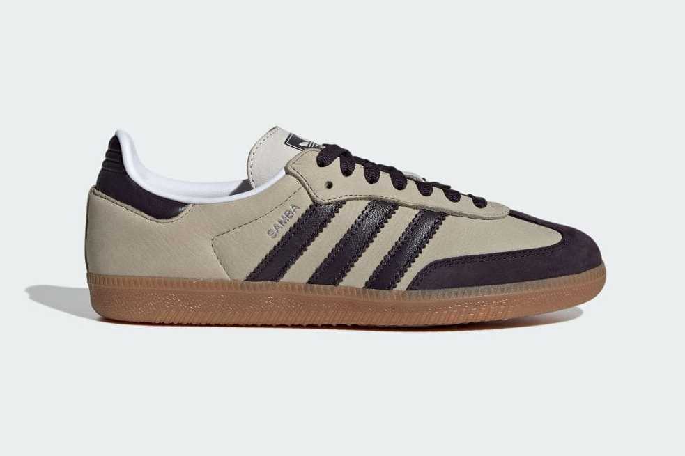 IE5835 adidas Originals Samba OG Putty Grey Aurora Black Silver (Women's)