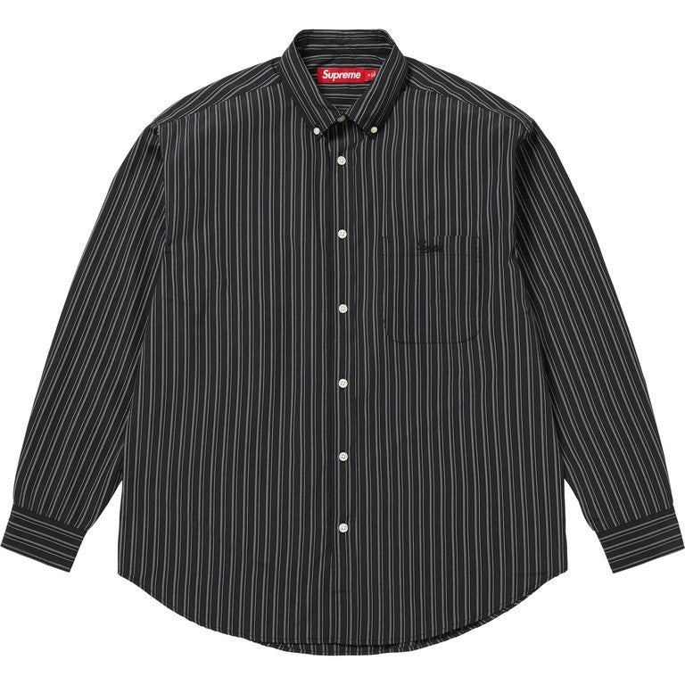 Supreme Pinstripe Shirt Black