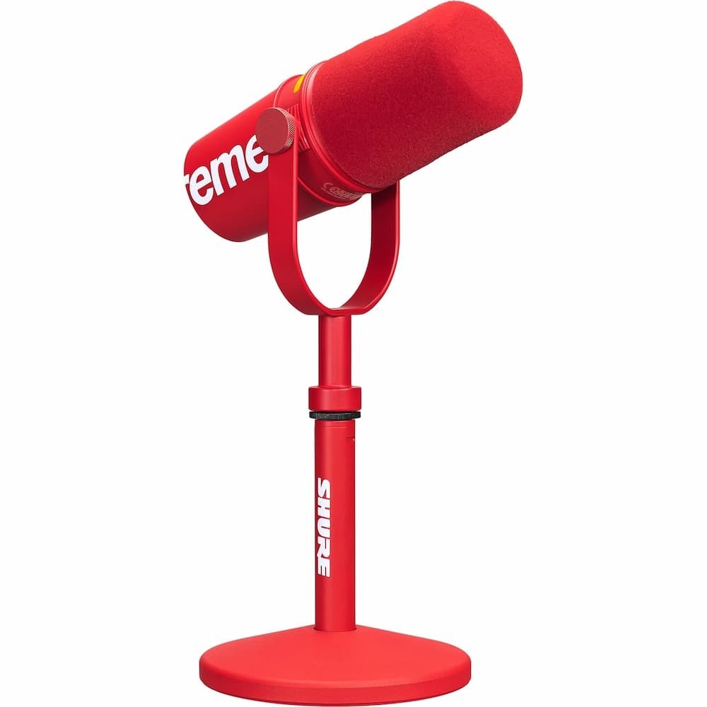 Supreme Shure MV7+ Microphone Red