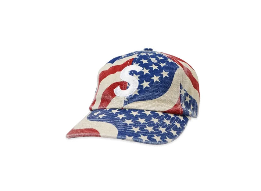 Supreme Pigment Coated S Logo 6-Panel "Flag"