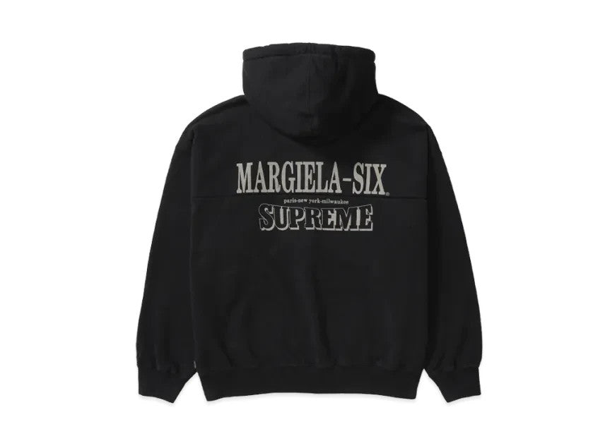 Supreme x MM6 Maison Margiela Eagle Zip Up Hooded Sweatshirt "Black"