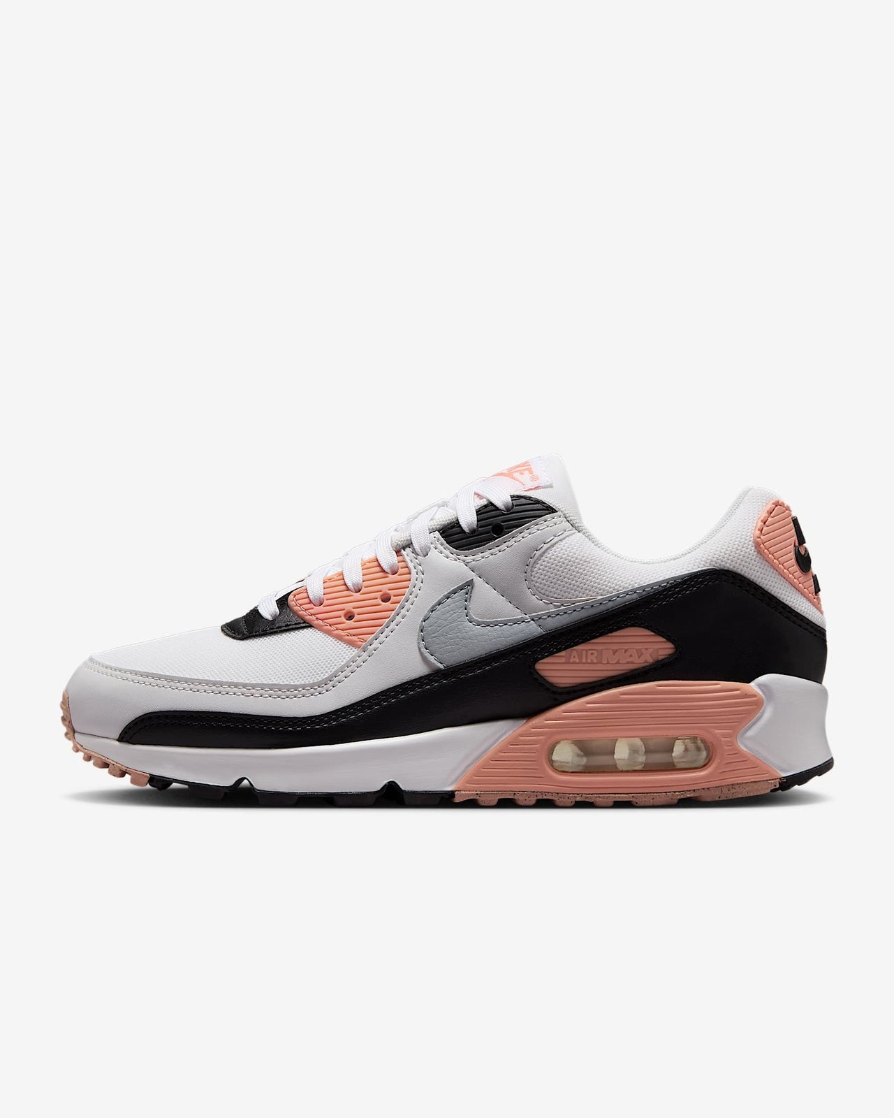 DH8010-109 Nike Air Max 90 White Black Photon Dust Wolf Grey (Women's)