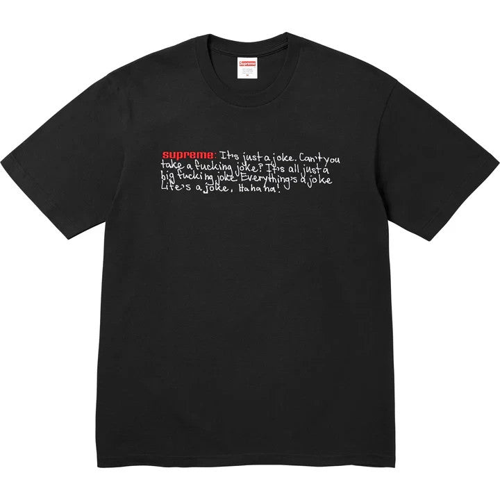 Supreme Joke Tee Black