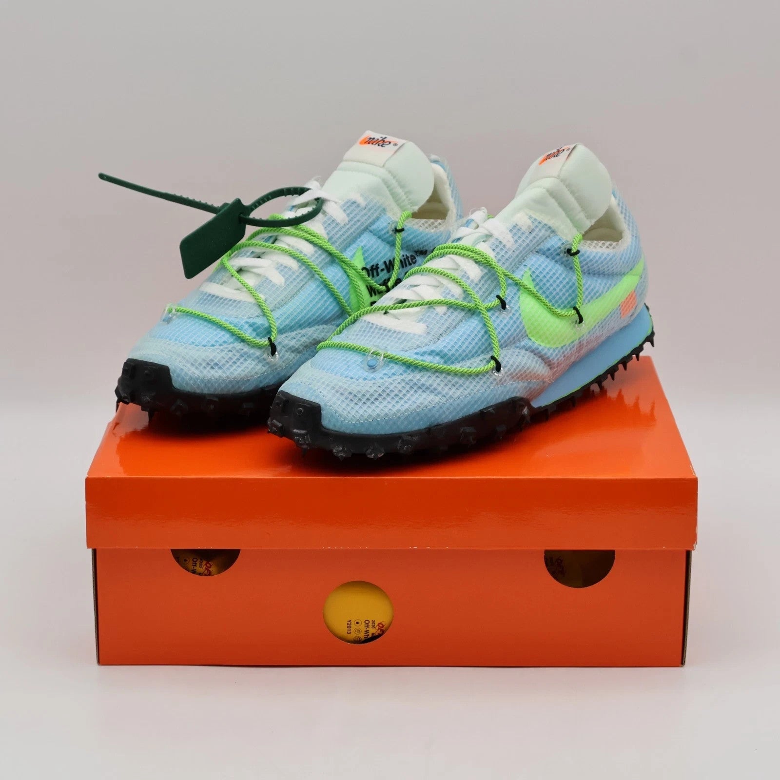 CD8180-400 Off-White à Nike Waffle Racer Vivid Sky (Women's)