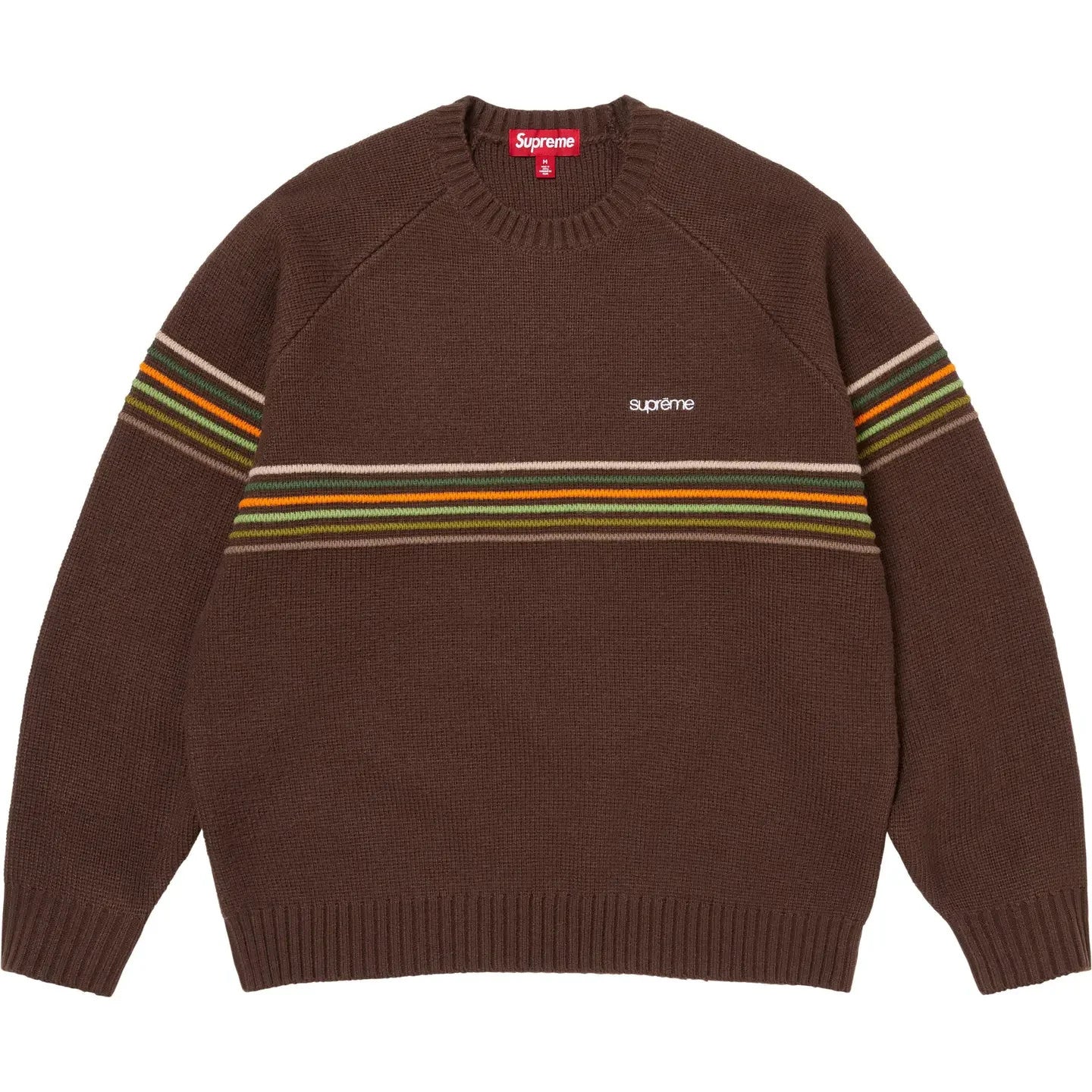 Supreme Raised Stripe Sweater Brown
