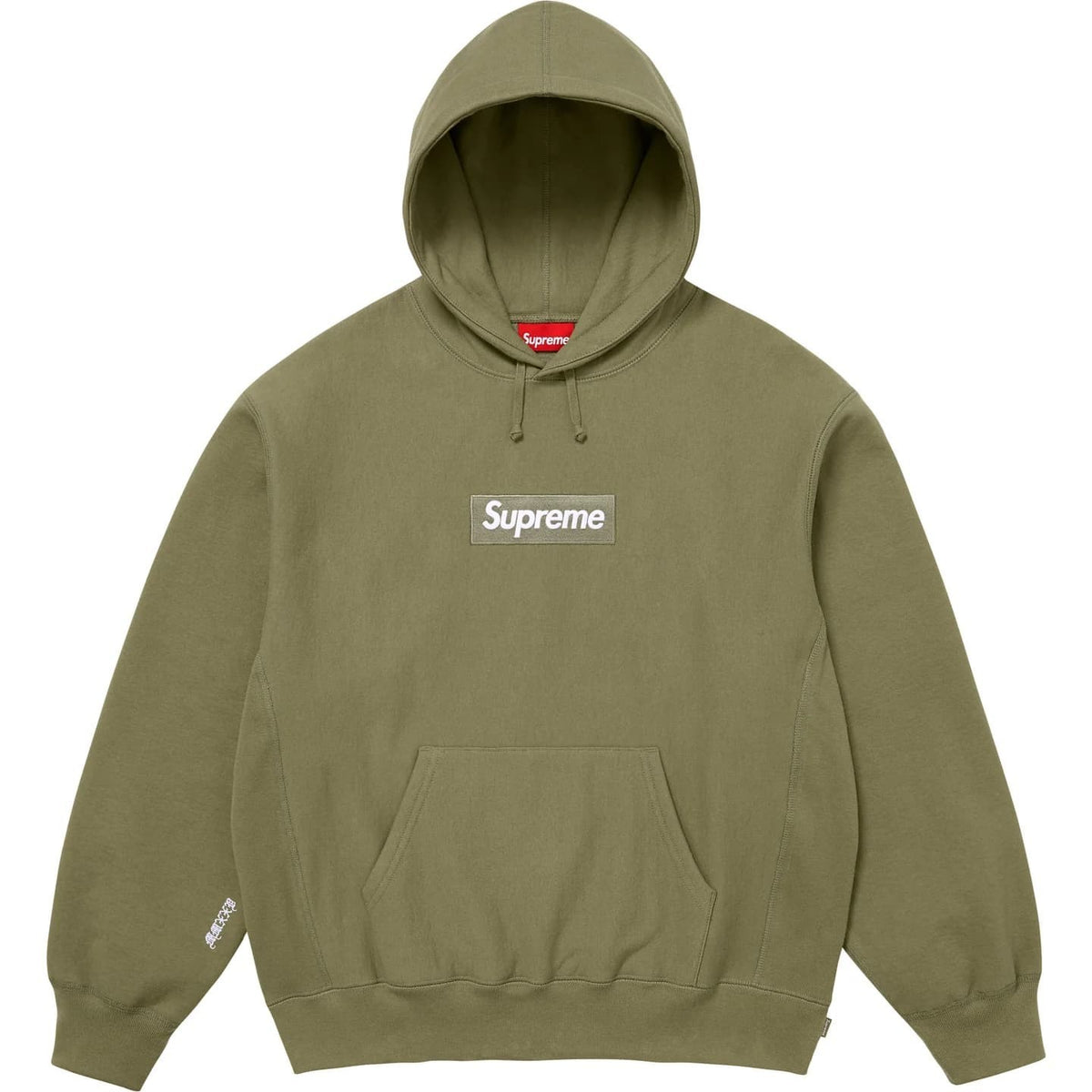 Supreme Box Logo Hooded Sweatshirt (25FW) Light Olive