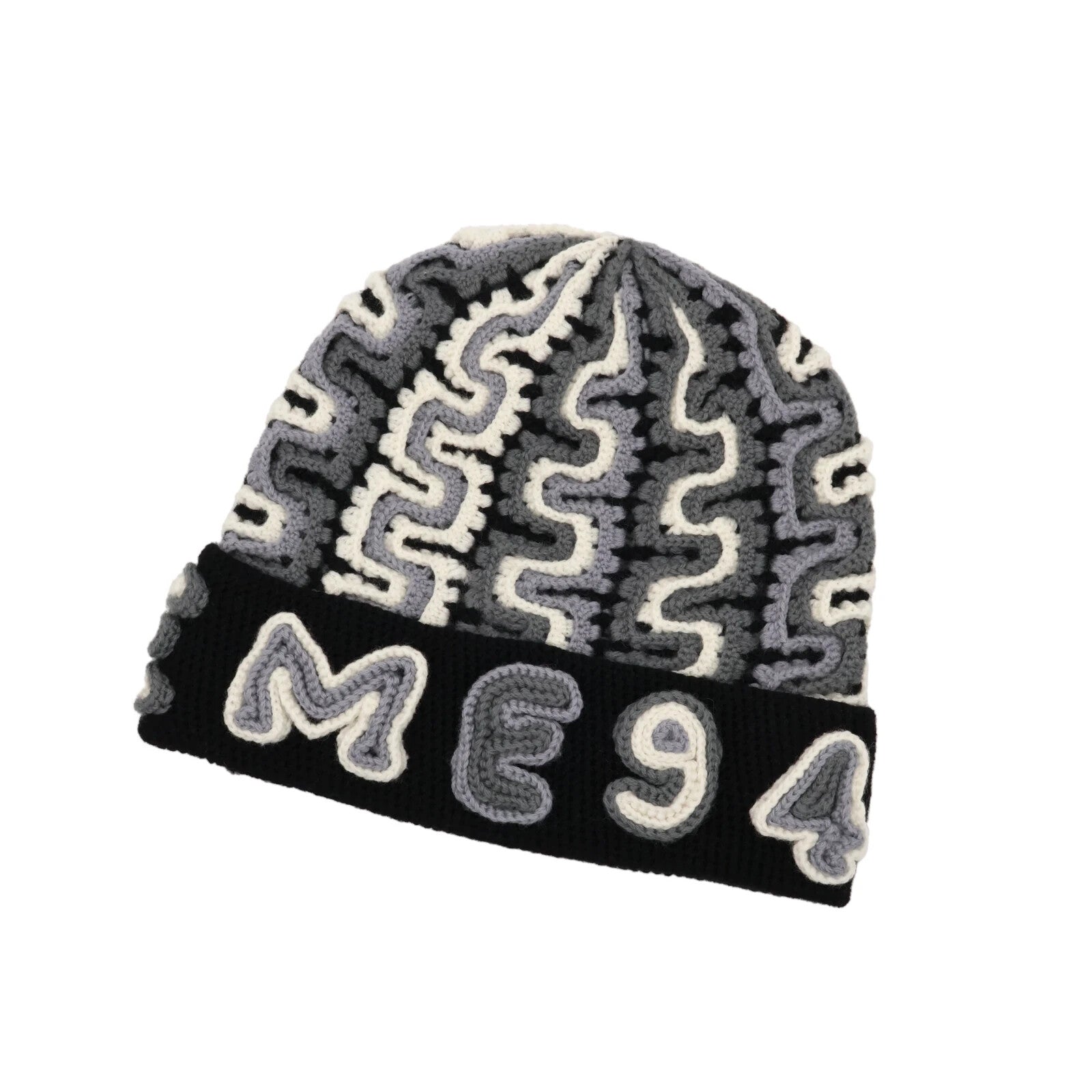Supreme Yarn Applique Beanie Black