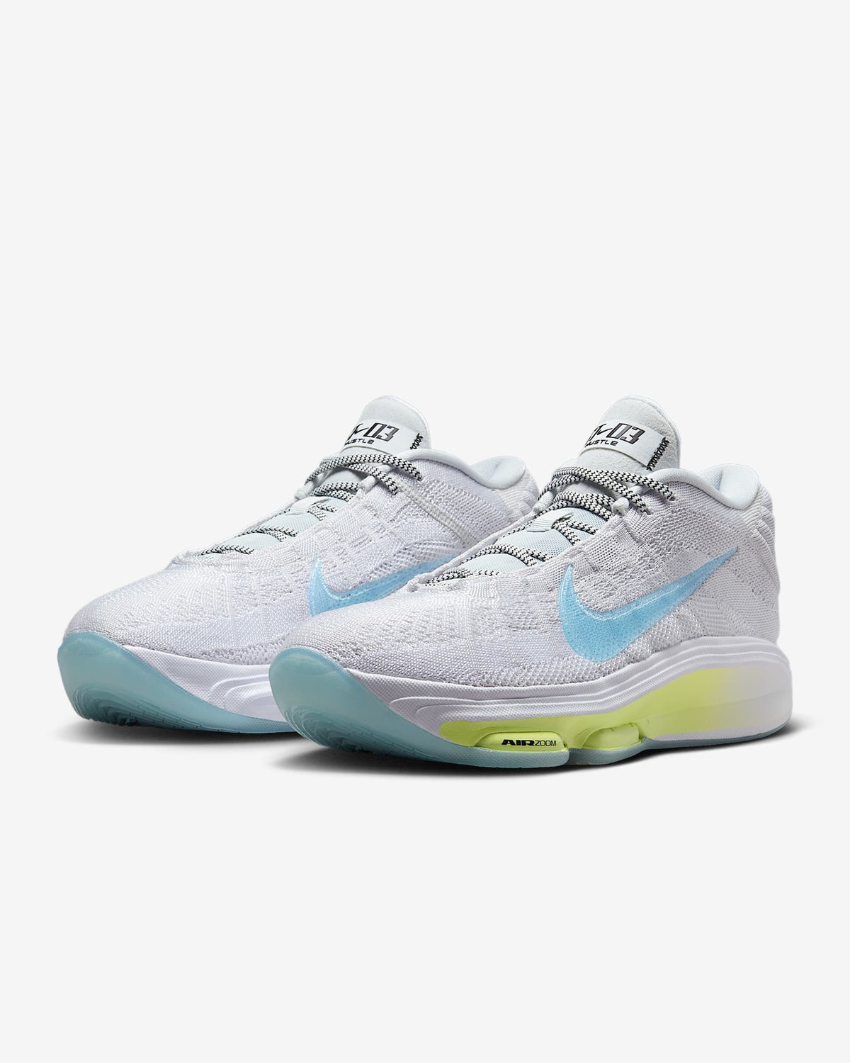 FV5952-004 Nike GT Hustle 3 Pure Platinum White Light Lemon Twist Glacier (Men's