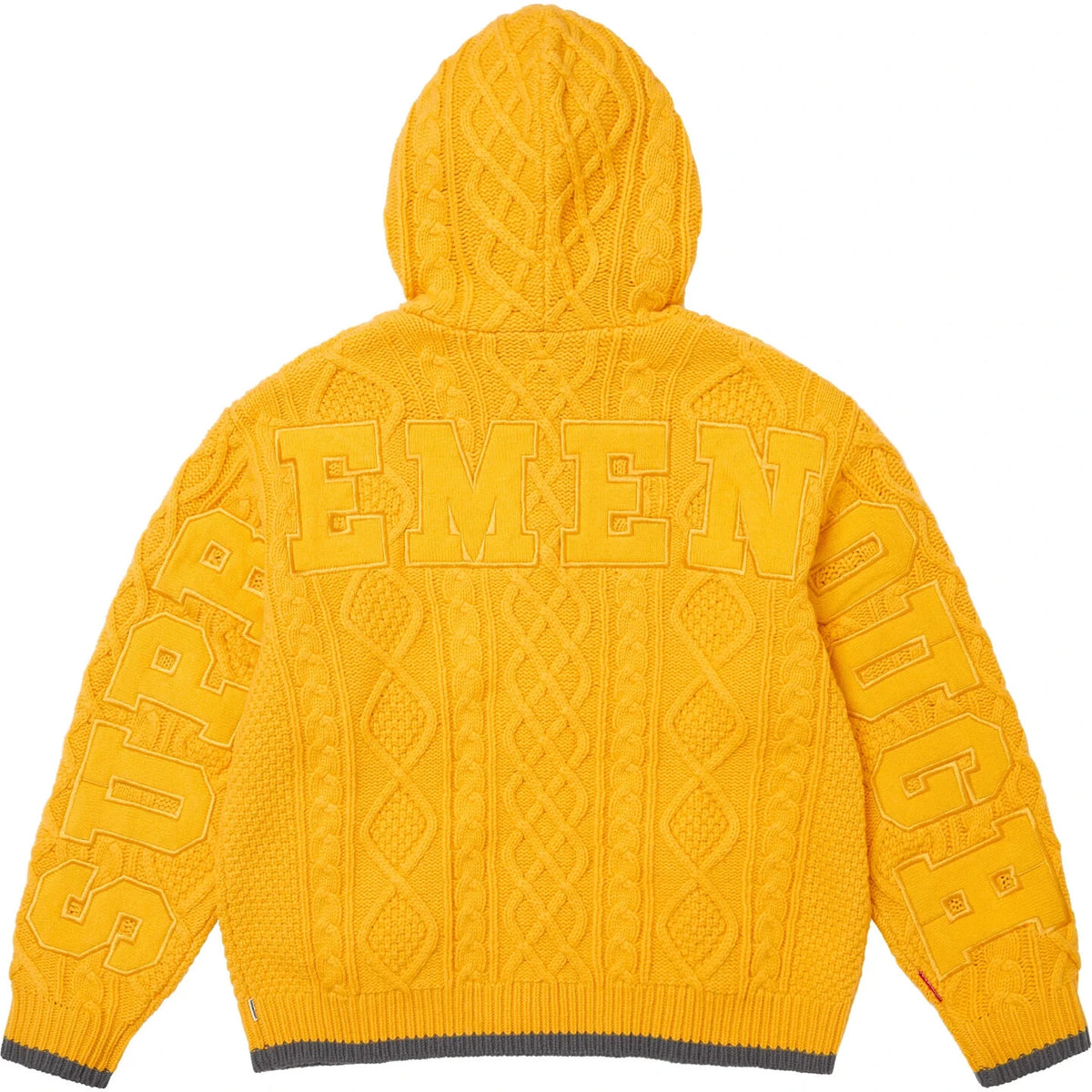 Supreme GOODENOUGH Zip Up Hooded Sweater Yellow