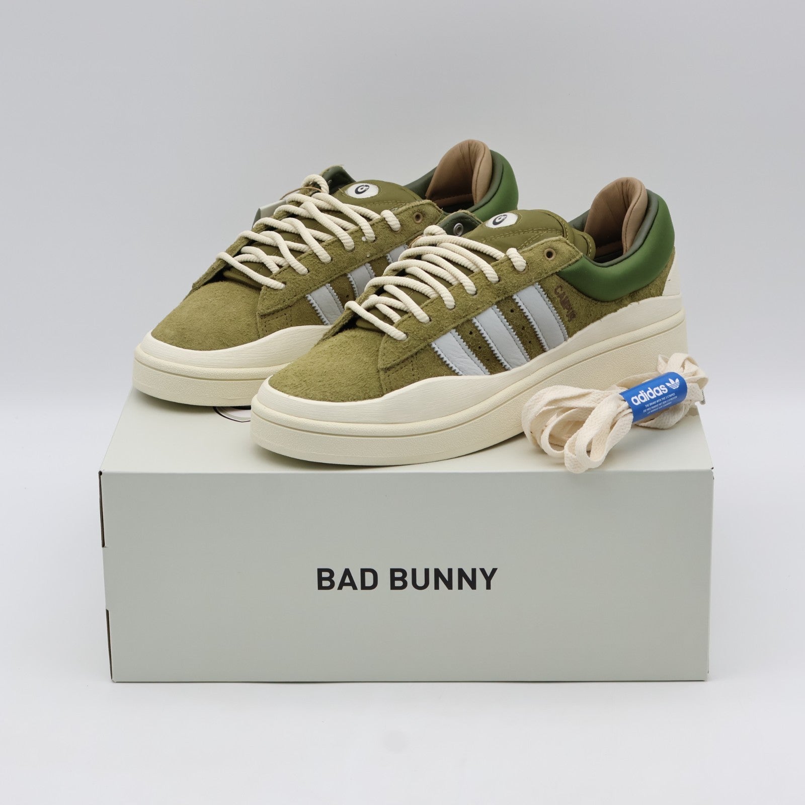 ID7950 Bad Bunny adidas Originals Campus Wild Moss Green Brown Khaki (Men's)