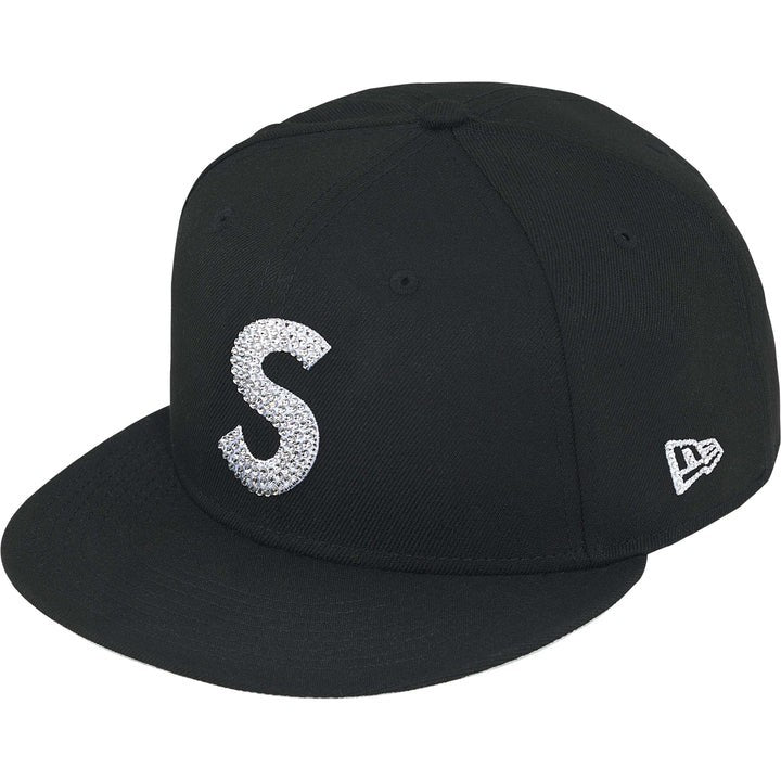 Supreme Swarovski S Logo New Era Black