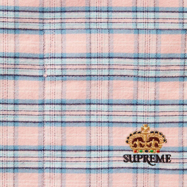 Supreme Loose Fit Flannel Oxford Shirt Plaid