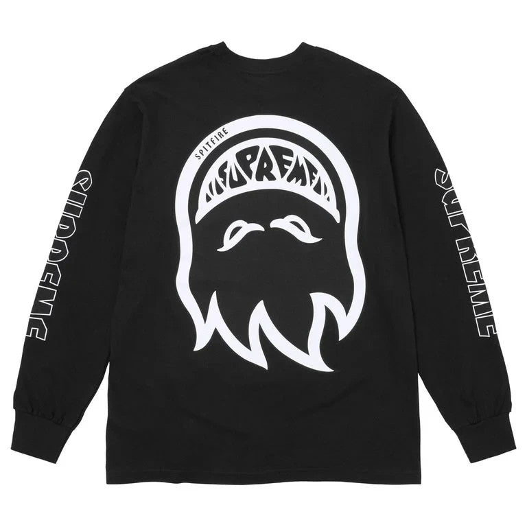 Supreme x Spitfire L/S Tee Black