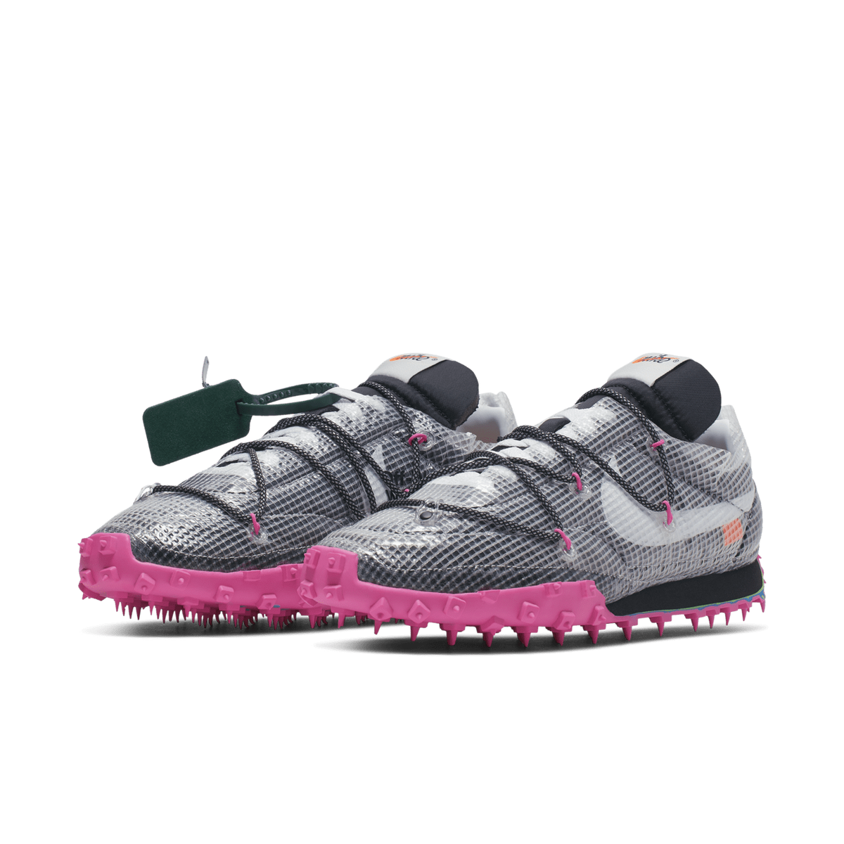CD8180-001 Off-WhiteÃNike Waffle Racer Vivid Black (Women's)