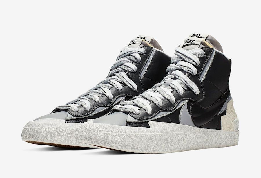 BV0072-002 sacai à NIKE BLAZER MID "BLACK/WOLF GREY/WHITE" (Men's)