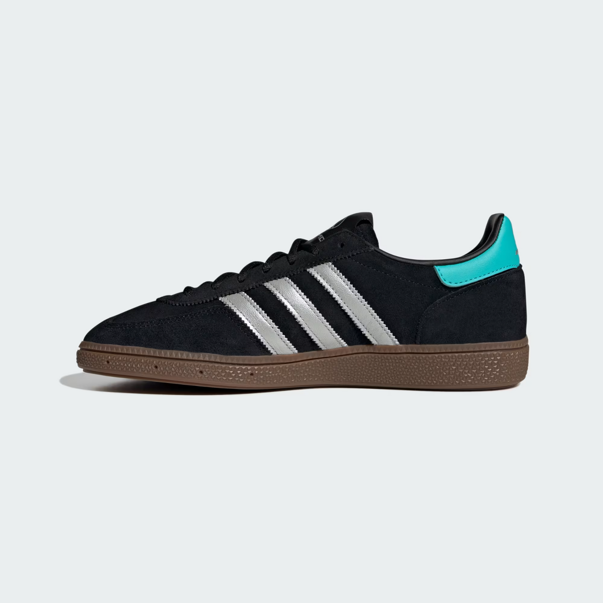 KJ1185 Mercedes AMG adidas Handball Spezial Core Black Silver Metallic (Men's)
