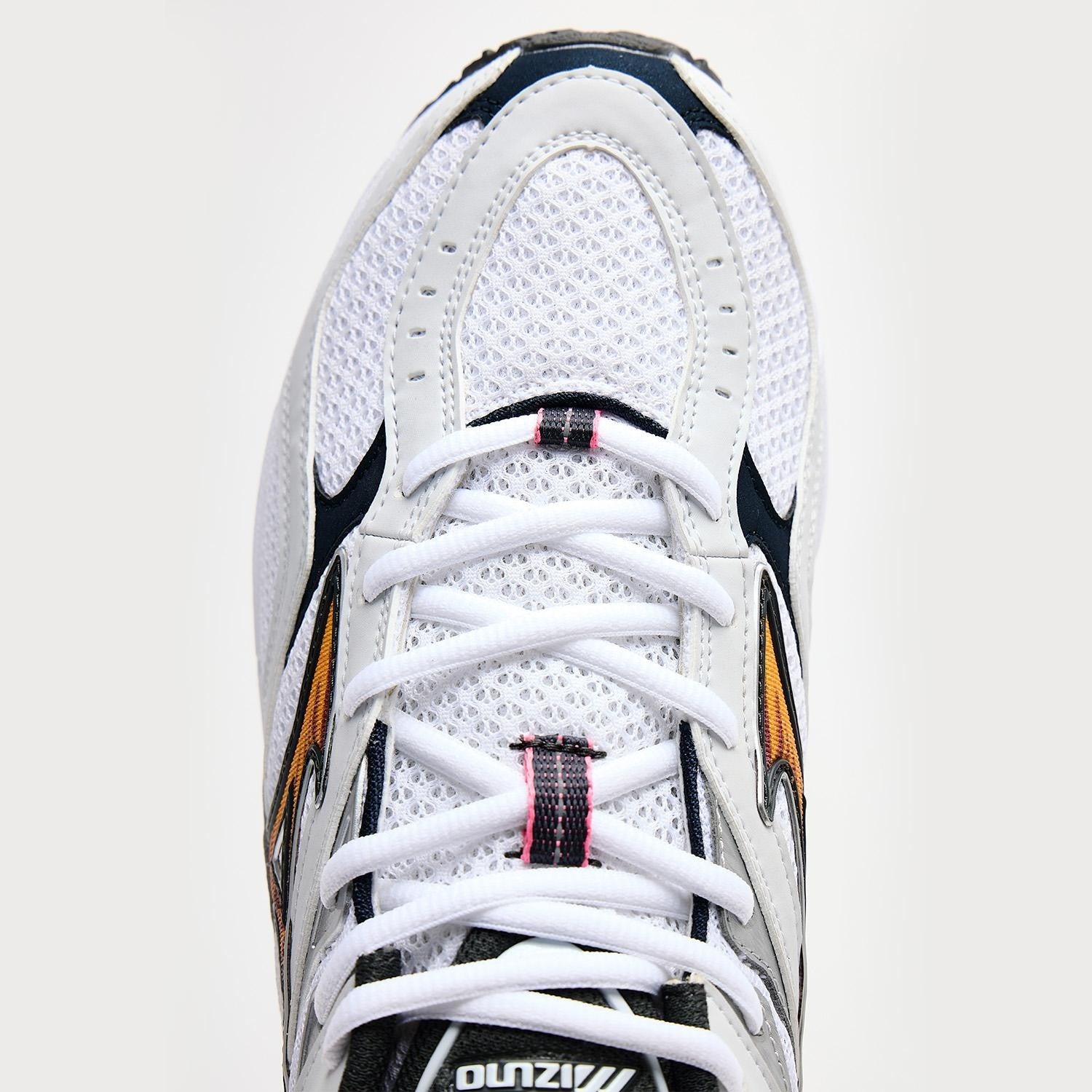 D1GA265201 Mizuno Wave MG4 LS "White/Yellow/Pink" (Men's)