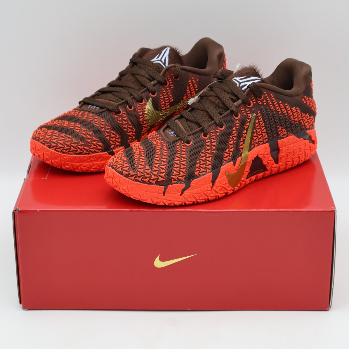 IB6509-200 Nike Ja 3 EP Lunar New Year Light Chocolate Metallic Gold Red (Men's)