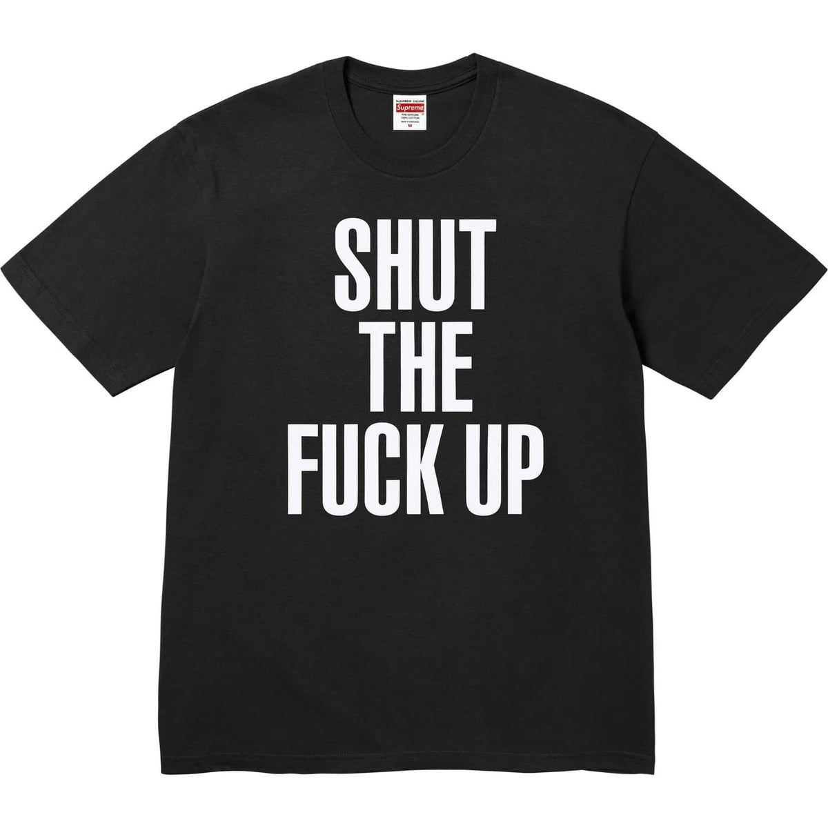 Supreme Number (N)ine Shut Up Tee Black