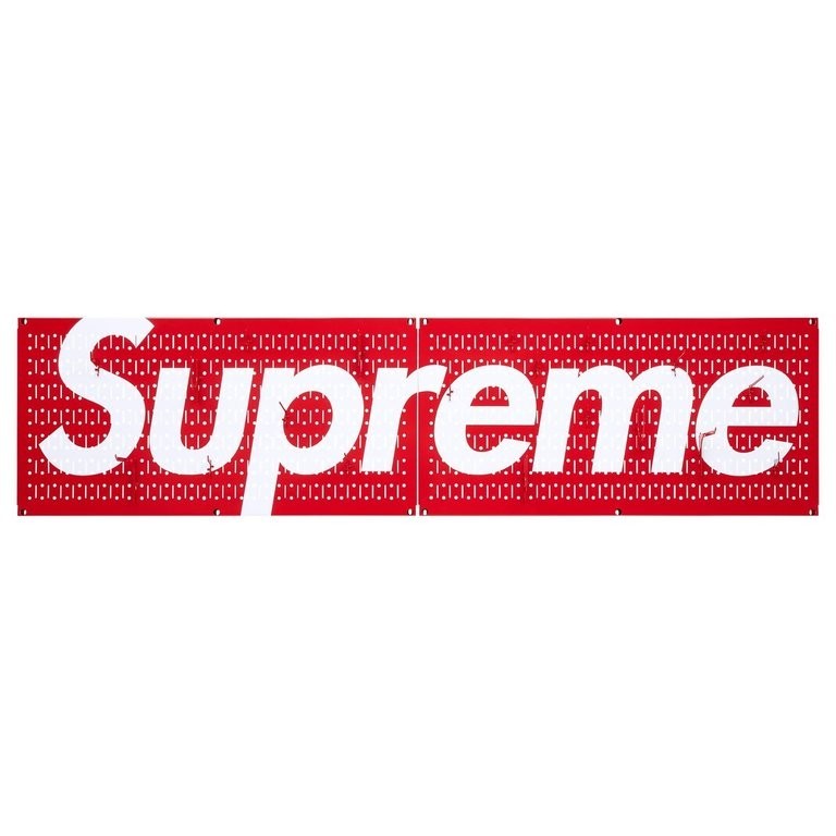 Supreme x Wall Control Pegboard Panel (Set of 2) Red