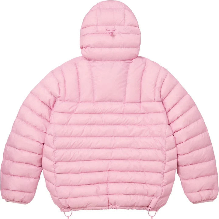 Supreme Micro Down Half Zip Hooded Pullover Light Pink