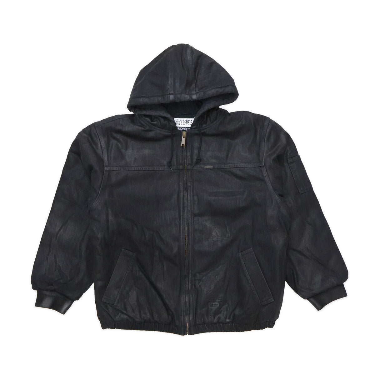 Supreme x MM6 Maison Margiela Foil Hooded Work Jacket Black