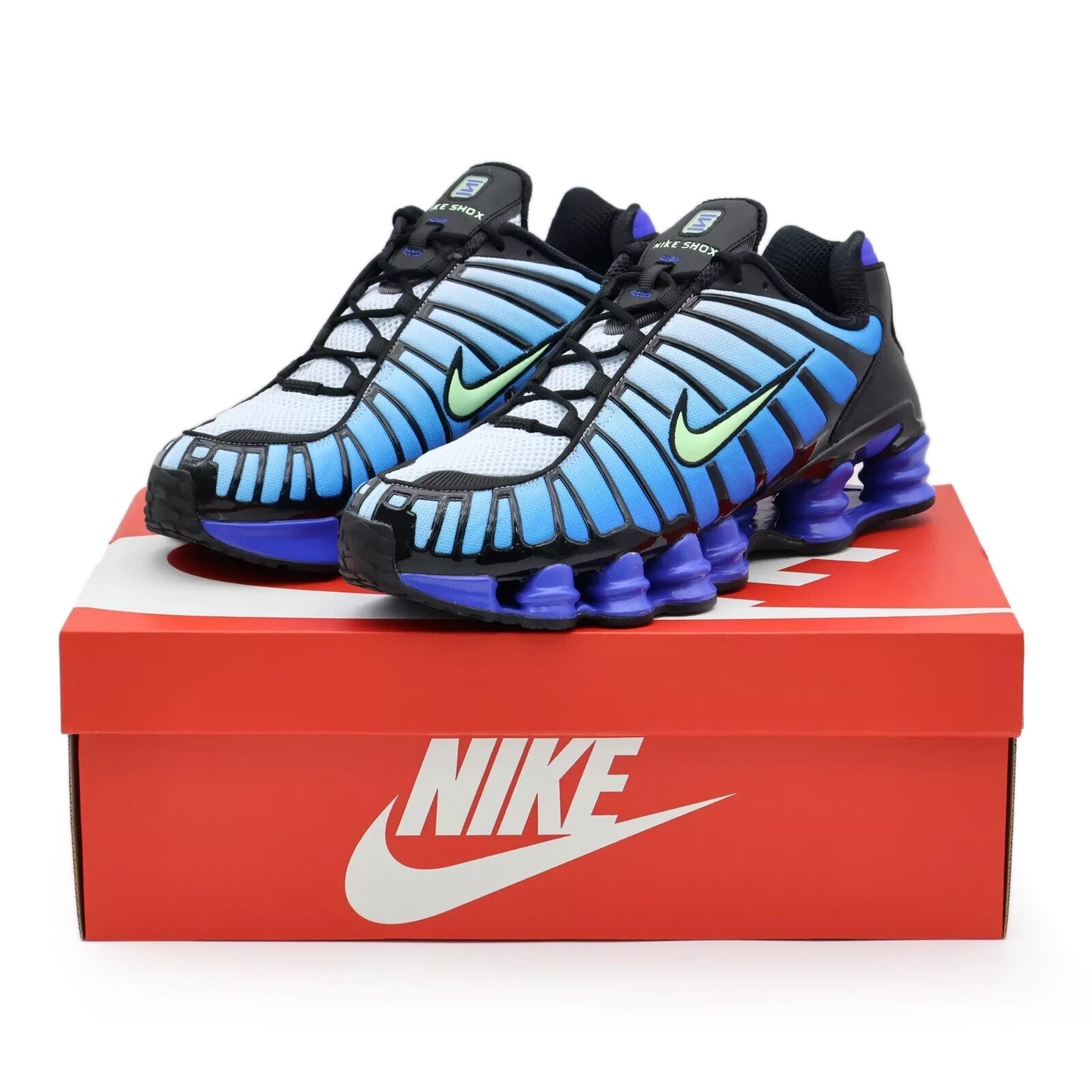 AV3595-009 Nike Shox TL Vapor GreenRacer Blue (Men's)