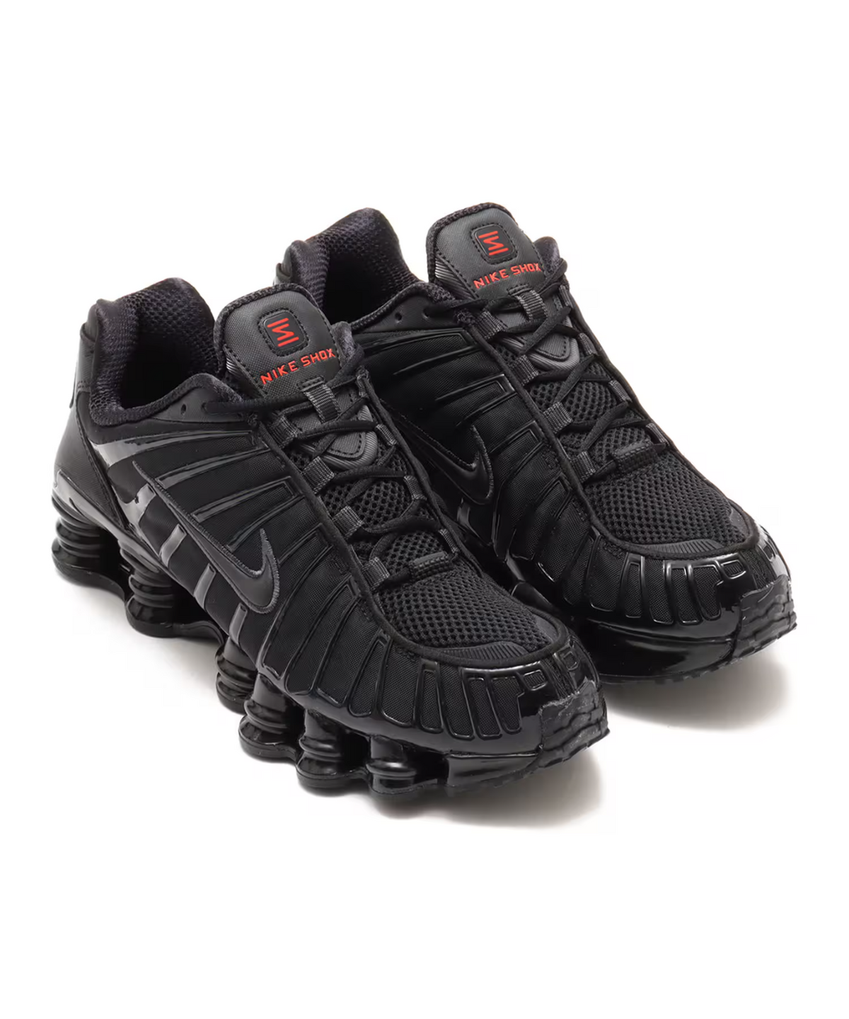 AV3595-002 Nike Shox TL Black Metallic Hematite Max Orange Black (Men's)