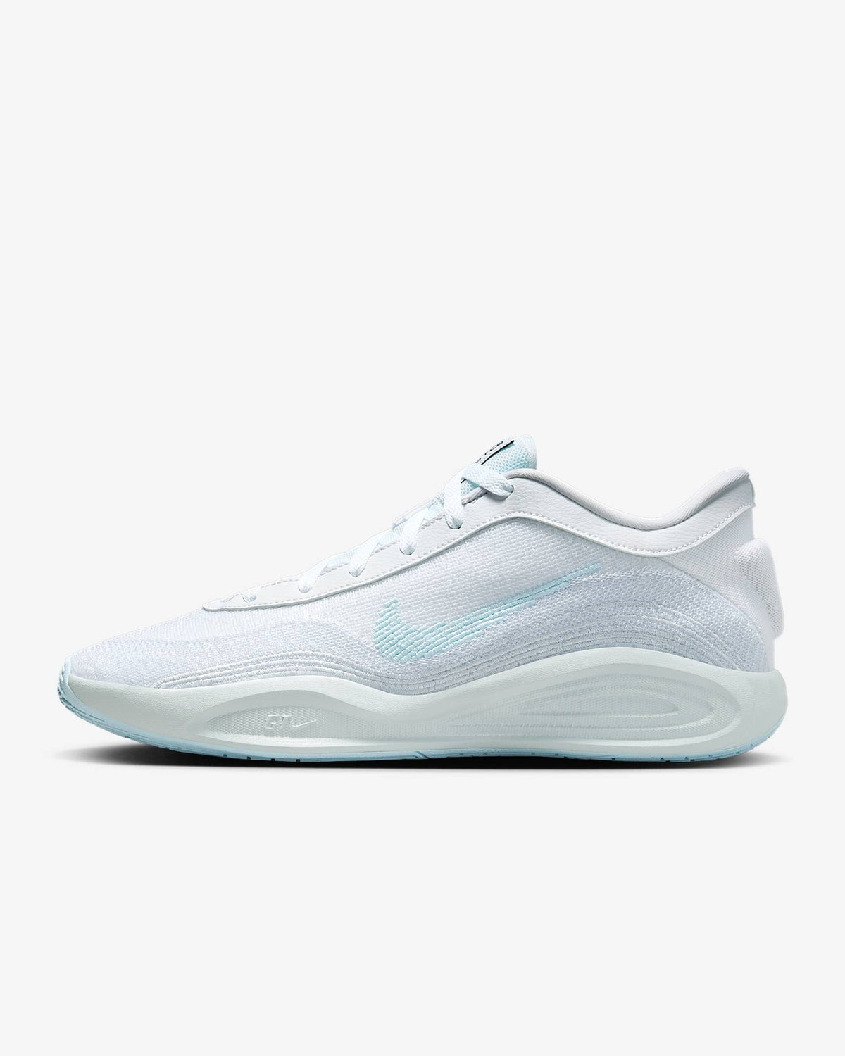 FJ7808-101 Nike GT Hustle Academy White Pure Platinum Glacier Blue (Men's)
