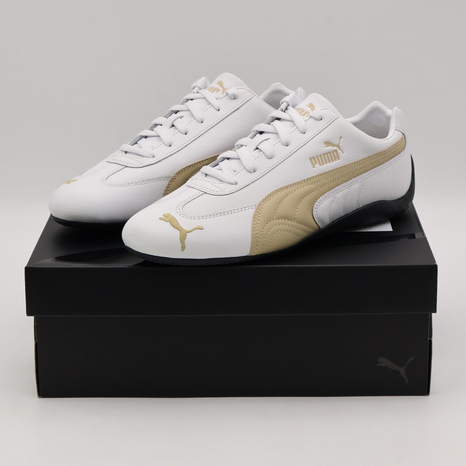 401603-01 Puma Speedcat Leather Puma White Toasted Almond (Men's)